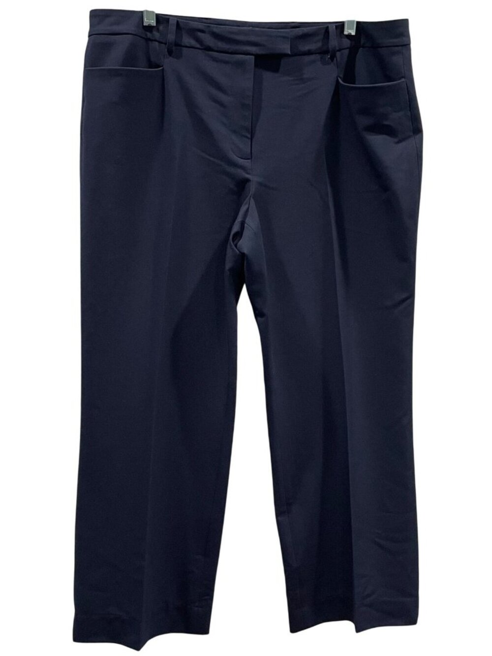 Tommy Hilfiger Straight Leg Dress Pants 14 Navy Blue Trouser Career Corp Preppy